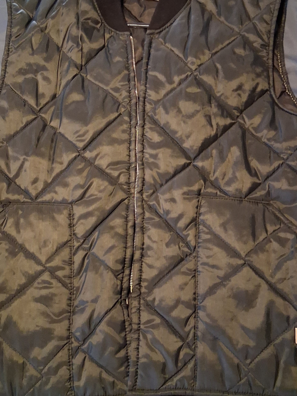 Big Smith Quilted Sleeveless Puffer Vest in Black